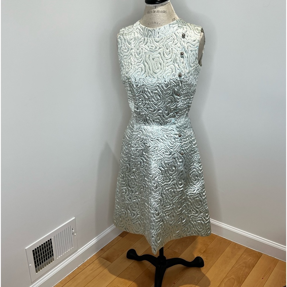 Vintage Dress adjoin with silver buttons.